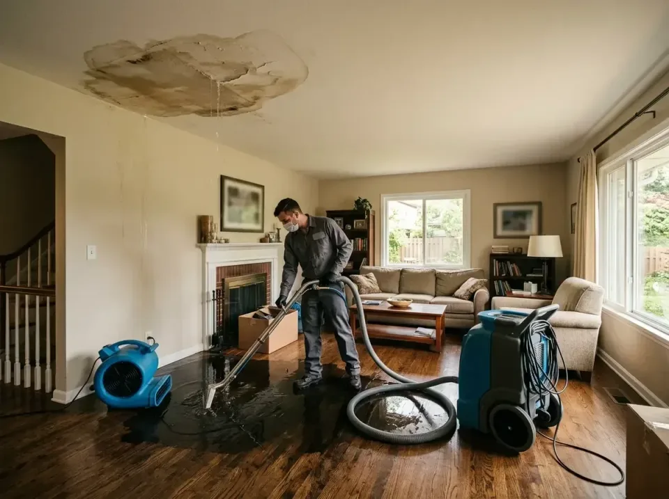 attic-pipe-burst-ceiling-drip-008 — frequently asked questions, Water Damage Restoration & Carpet Care in Shoreview, MN